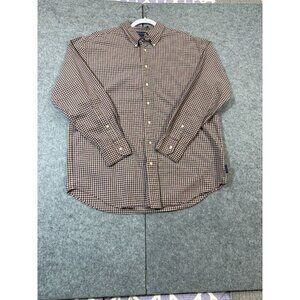 Daniel Cremieux Shirt Men's Large Multicolor Plaid 100% Cotton Button-Down